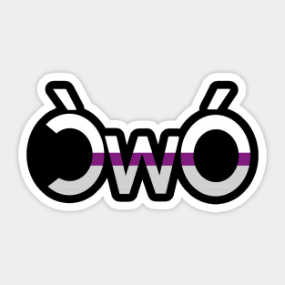 ÒwÓ Demisexual angry owo pride emoticon Sticker